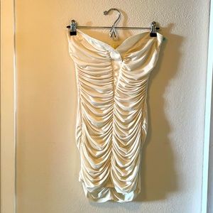 Strapless white/beige top/dress